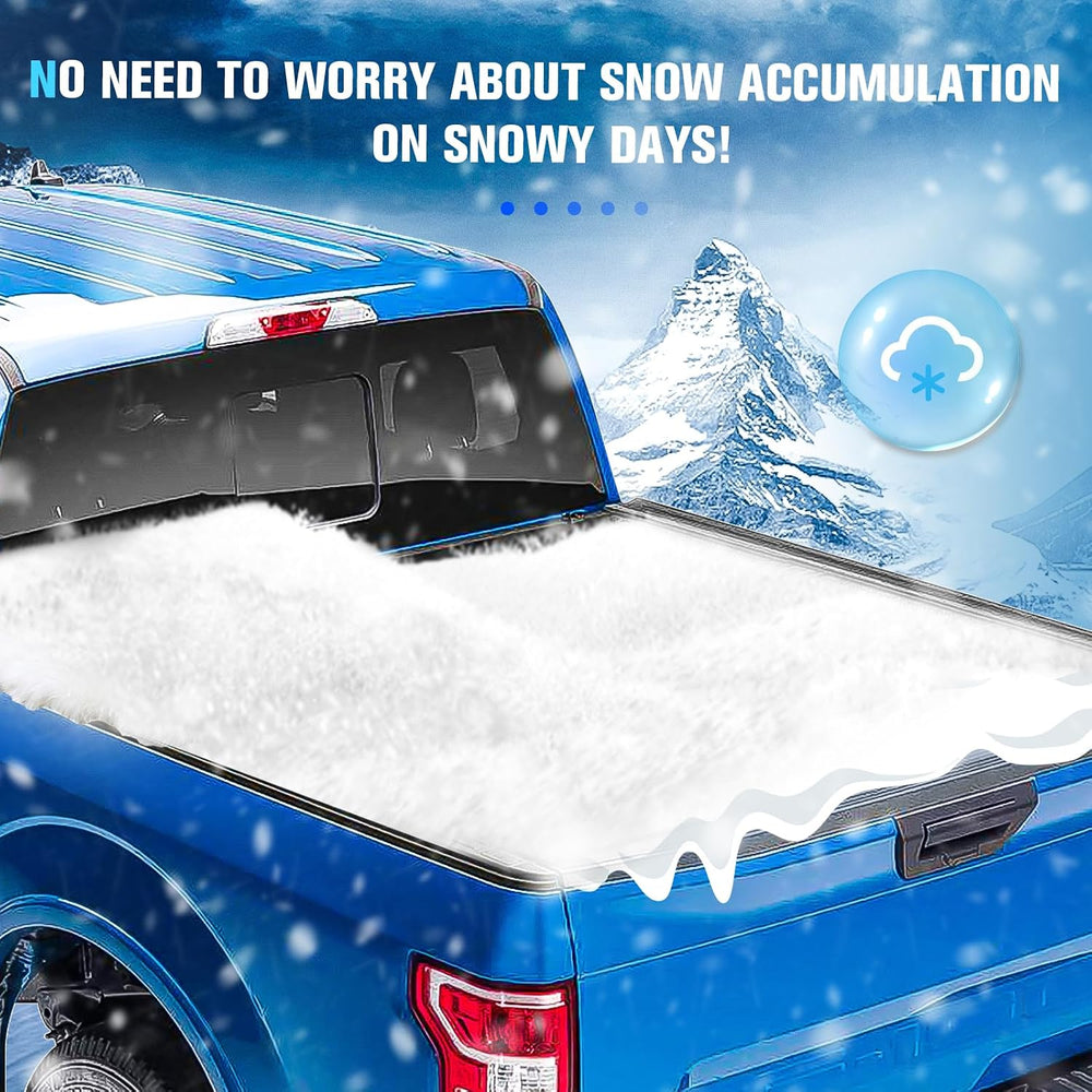 8Ft Soft Roll Up Truck Bed Tonneau Cover for 99-06 Chevy Silverado/GMC Sierra...