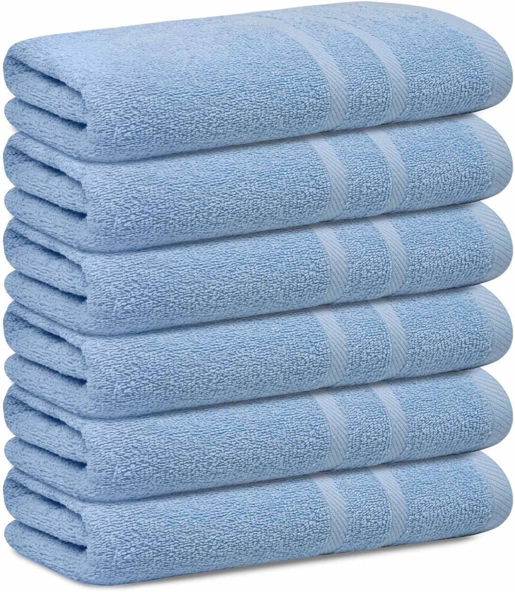looperry 6 pack small bath towel set, main product view