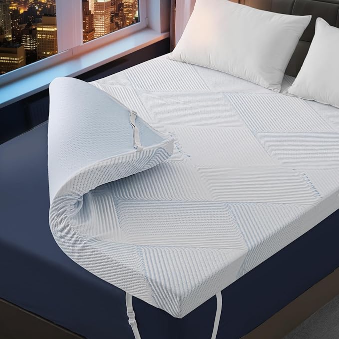 3 Inch Full Size Gel Memory Foam Mattress Topper High Density Cooling Pad by Unknown