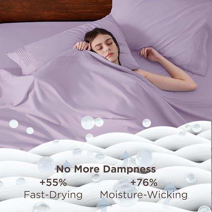 Bedsure Deep Pocket King Sheet Set - Image 3