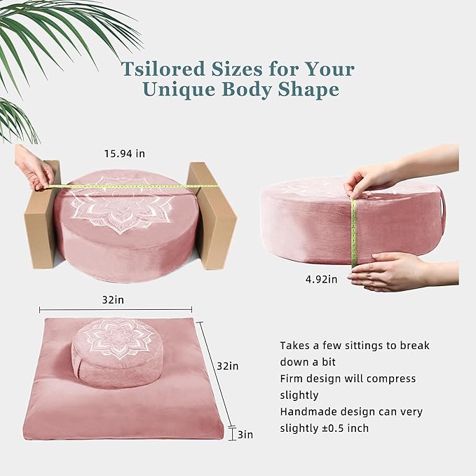 Meditation Zafu Cushion Set - Image 7