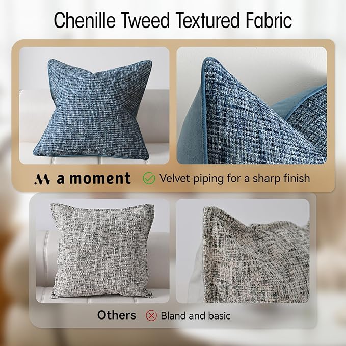 a moment Blue Reversible Pillow Covers 2 Pack - Image 3