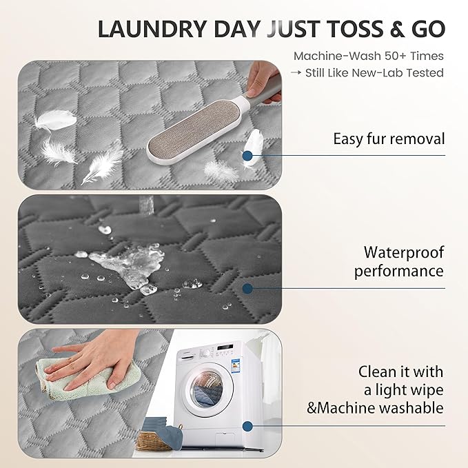 gogobunny 3X Stronger Waterproof Pet Blanket, Scratch Proof Furniture Protector - Image 8