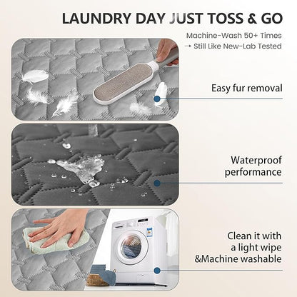 gogobunny 3X Stronger Waterproof Pet Blanket, Scratch Proof Furniture Protector - Image 8