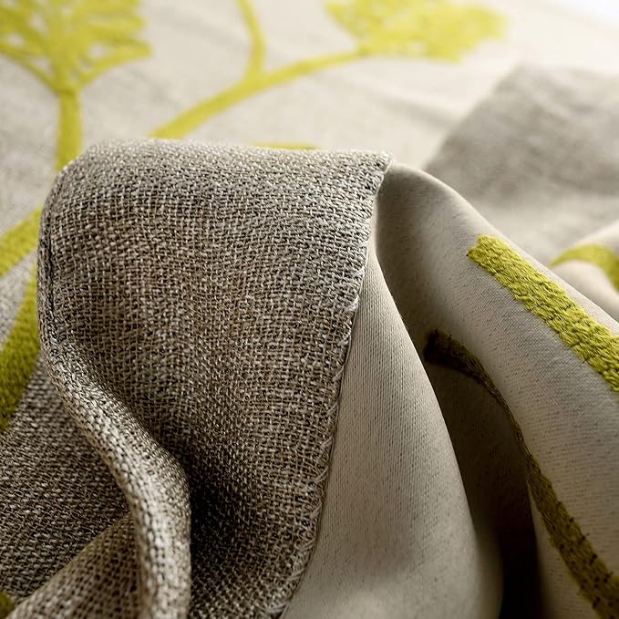 Melodieux Wheat Embroidery Extra Wide Curtain - Image 8