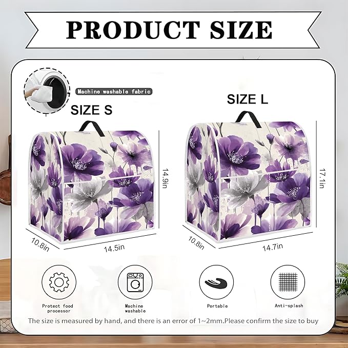Mixer Dust Cover for 6-8 Qt Stand Mixer, Cloth Cover - Image 2