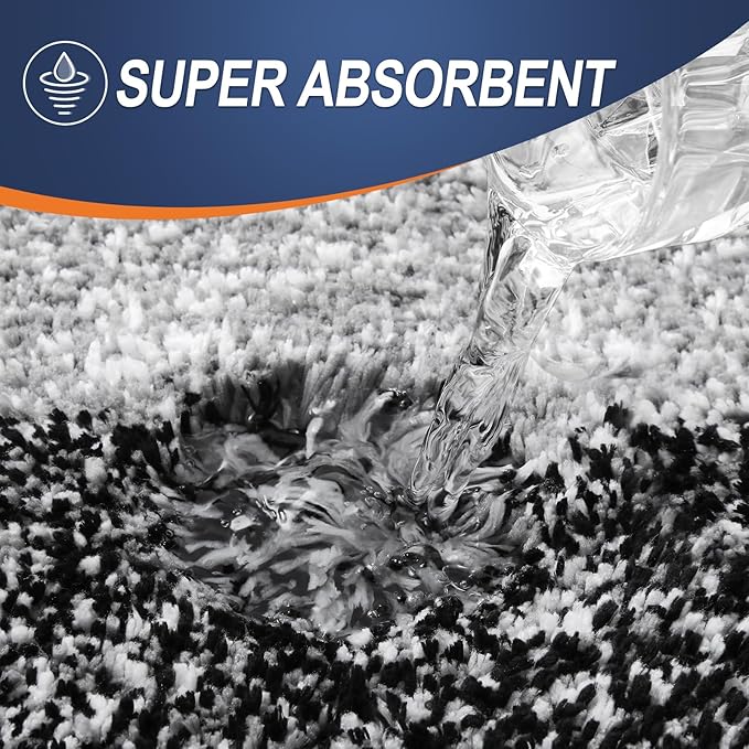 OLANLY Bathroom Runner Rugs 47x24, Extra Soft Absorbent Microfiber Bath Rugs - Image 3