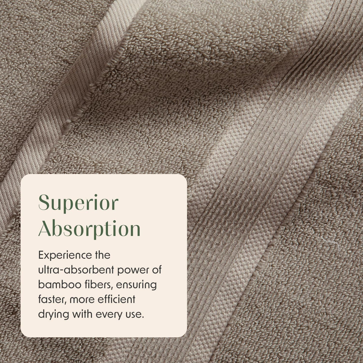 springtree home luxury bamboo rayon bath towel set showing dimensions