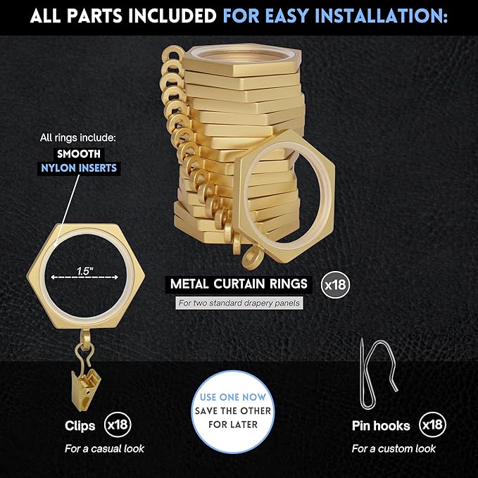BlastHome® Luxury Curtain Rings - Image 4