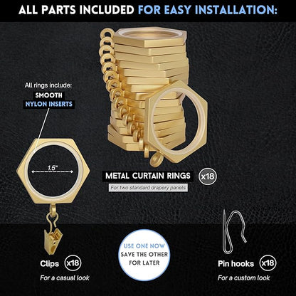 BlastHome® Luxury Curtain Rings - Image 4