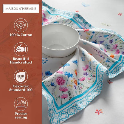Maison d' Hermine Cloth Napkins Set of 4 100% Cotton Everyday Reusable Square - Image 2