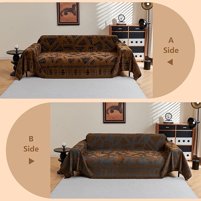 MYSKY HOME Boho Couch Cover Sofa Covers, Couch Covers - Image 5
