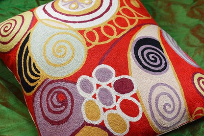 Hilma Al Klint Red Pillow Cover Modern Red Pillowcase Abstract Chair Cushion - Image 3