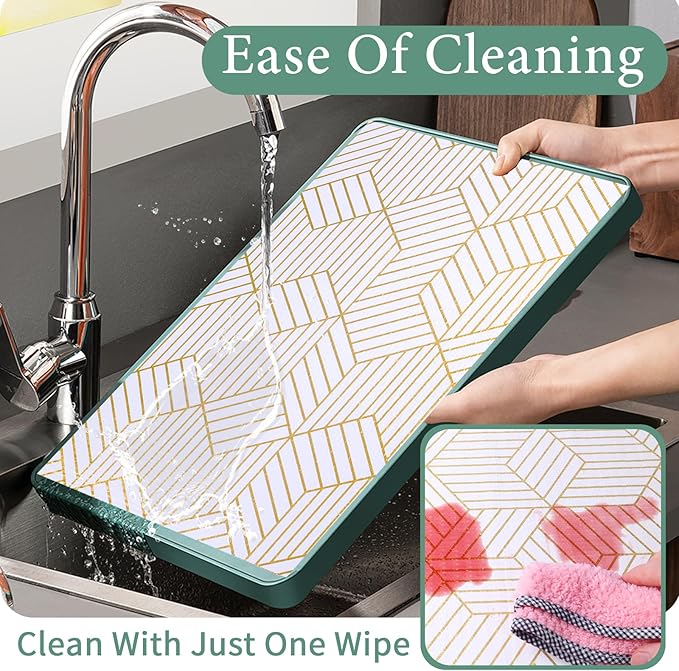 Shelf Liners for Kitchen Cabinets Non Adhesive Shelf Liner Paper Non-Slip - Image 4