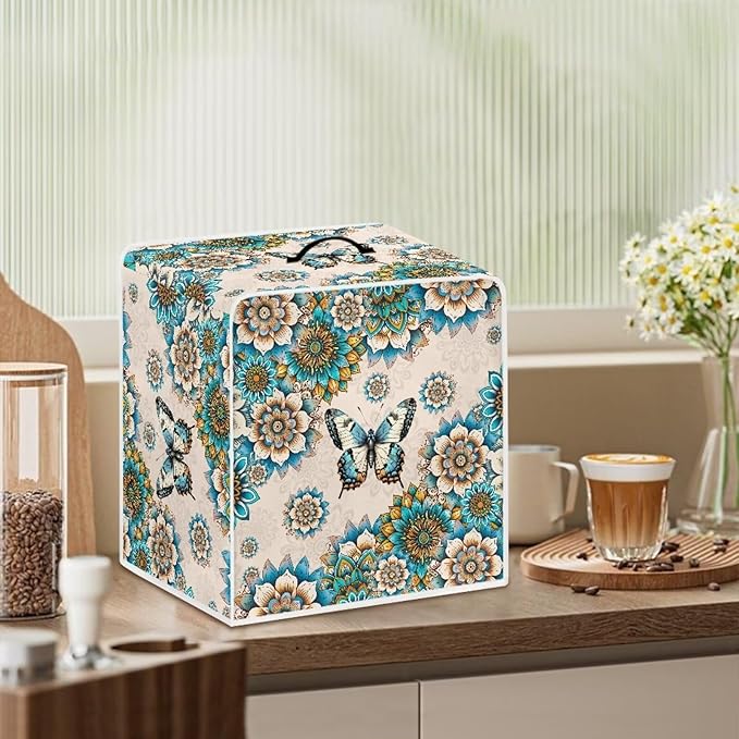 Mumeson Vintage Butterfly Flowers Coffee Maker Cover Blender Dust Pouch Kitchen - Image 6