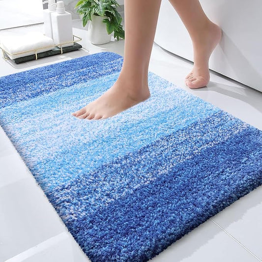 OLANLY Bathroom Rugs Mat 24x16, Extra Soft Absorbent Microfiber Bath Rugs by OLANLY