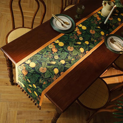 13×72 Inch Table Runner, Retro-Luxury Tassels Series - Image 3