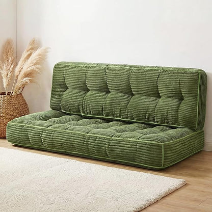 63 Inch Folding Sofa Bed Convertible Chair, 2-in-1 Convertible Boneless Sofa by Vercraft