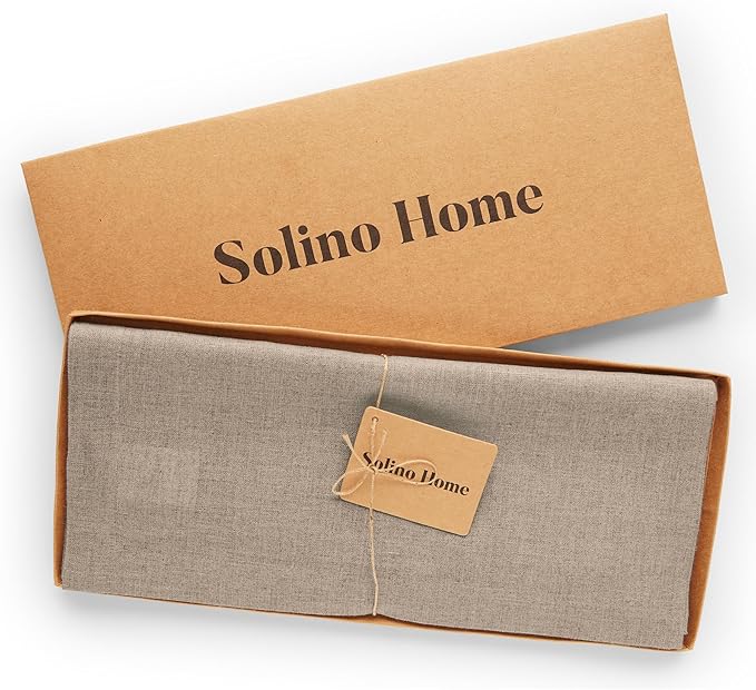 Solino Home Linen Natural Table Runner 144 Inches Long - Image 5