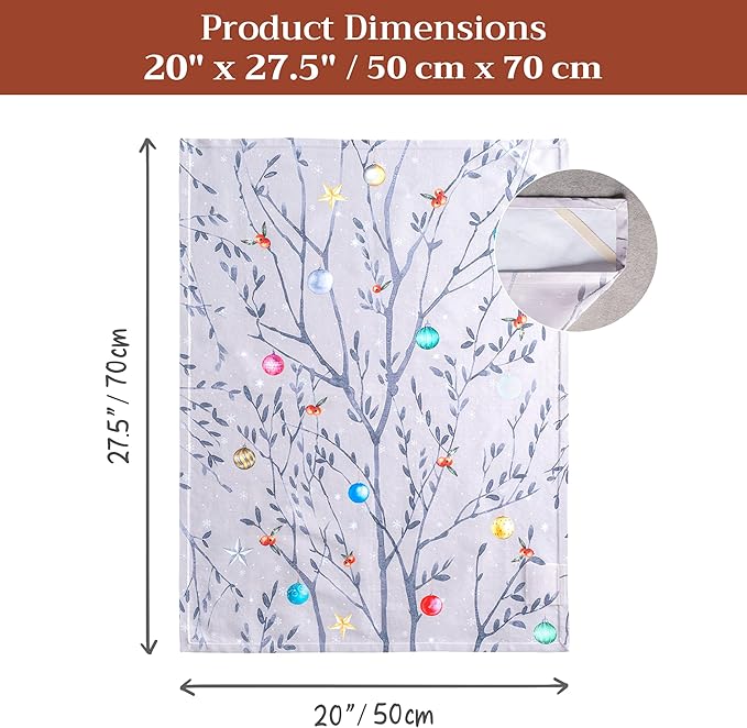 Maison d' Hermine Kitchen Towels Set of 3 100% Cotton 20" x 27.5" Reusable - Image 7
