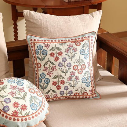 Blue Throw Pillow Covers Set of 2, Cottage Rustic Farmhouse - Image 6