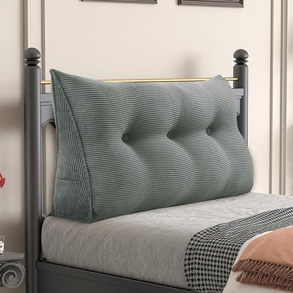 Daneey Headboard Pillow Twin, Triangular Wedge Headboard Pillow by Daneey