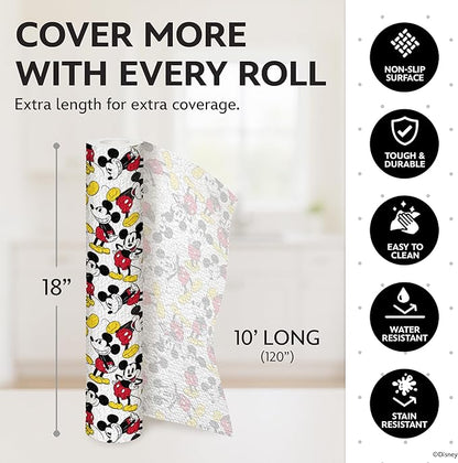 Disney Non Adhesive Shelf Liner – 18”x 10 ft Water-Resistant Drawer Liners - Image 6