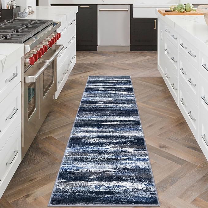Modern Abstract Runner Rug 2x6 - Image 2