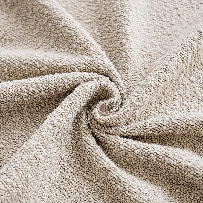 Foindtower Decorative Textured Boucle Throw Pillow Covers Accent Solid Pillow - Image 3
