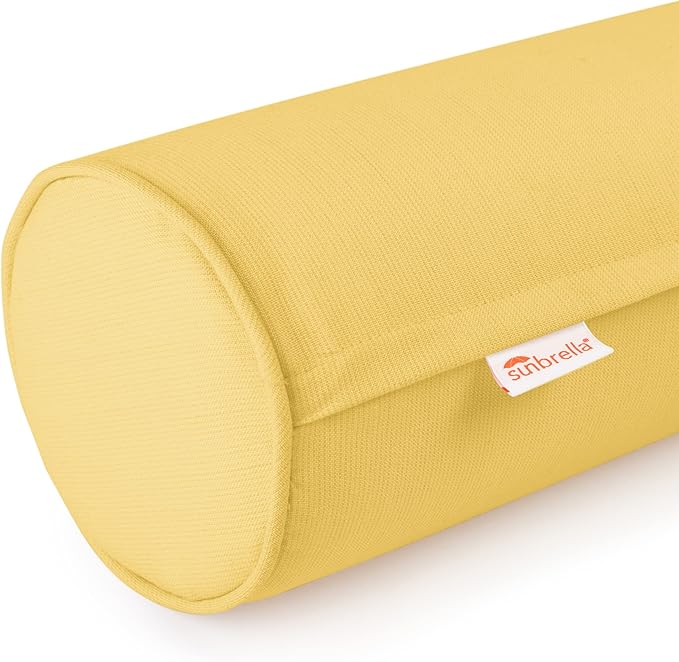 Austin Horn Classics Sunbrella Set of 2 Zippered Neck Bolster Pillow, Made - Image 3