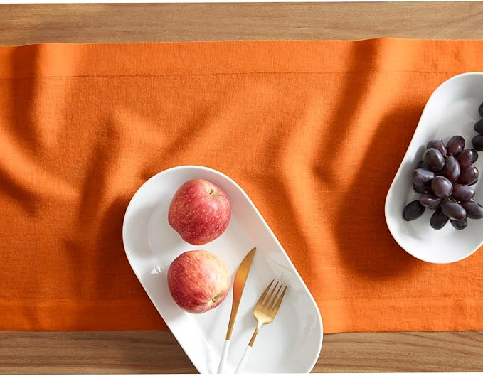 Solino Home Linen Table Runner 72 Inches Long - Image 3