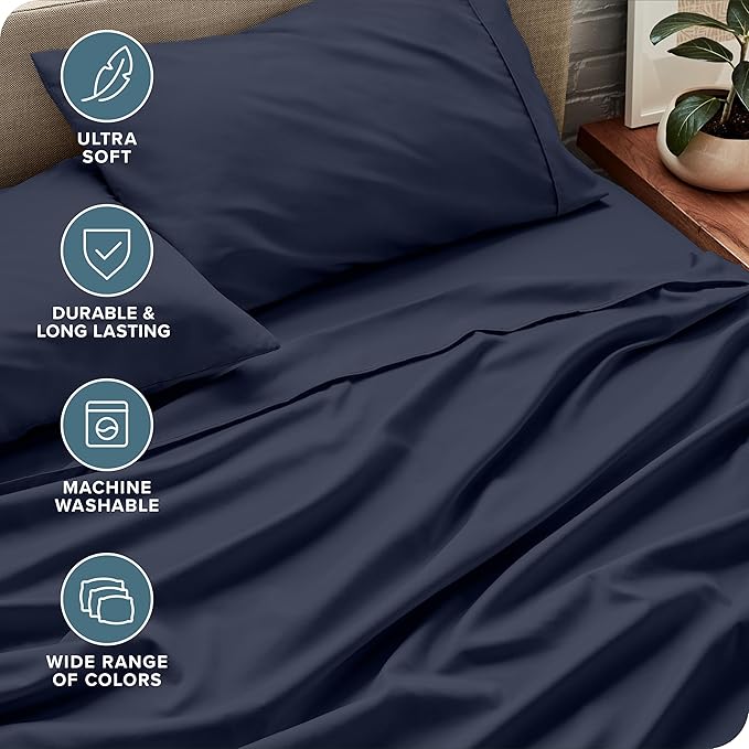 Bare Home Ultra-Soft Queen Sheet Set - Image 4