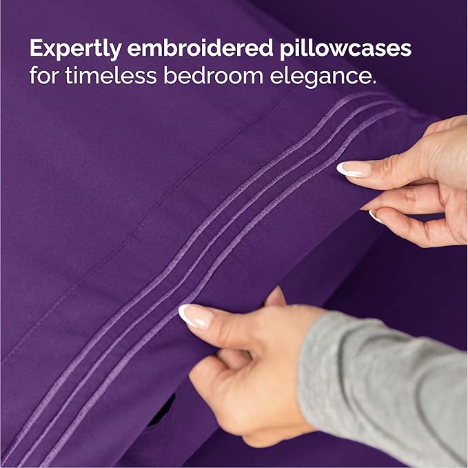 Queen Size 4 Piece Sheet Set - Image 6