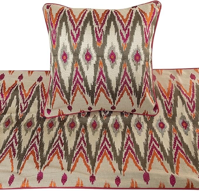 The HomeCentric King Queen Twin Multi Color & Pink Luxury CA King 86"x18" Bed - Image 2