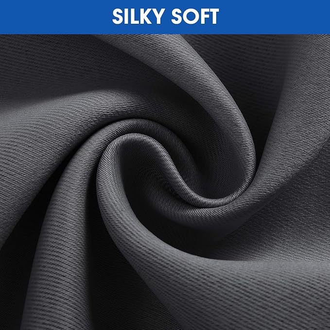 HOMEIDEAS Blackout Curtains for Bedroom 36 Inch Length 2 Panels Set Room - Image 6