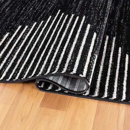 Rugshop Bohemian Stripe Stain Resistant High Traffic Living Room Kitchen - Image 5