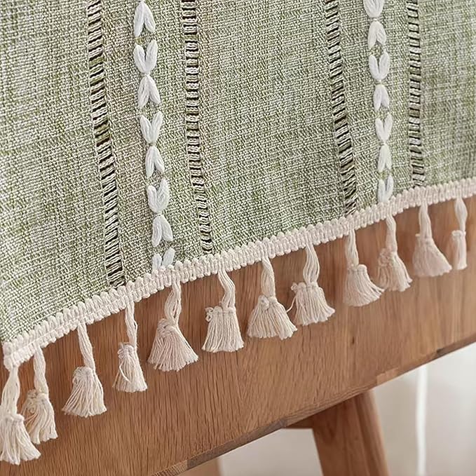 Bedside Table Cloth with Tassel Small Table Cover - Image 3
