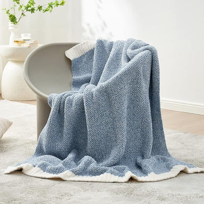 Snuggle Sac Heather Blue Throw Blanket - Image 2