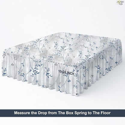 Cottington Lane Ruffled Bed Skirt Full Size - Image 4
