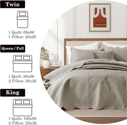 IR Imperial Rooms 8 Pack Quilt King Size Bedding - Image 9