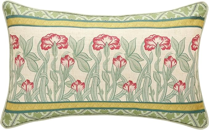 patdrea Designer Rectangle Throw Pillow Covers, Farmhouse Linen by Welcometopatdrea