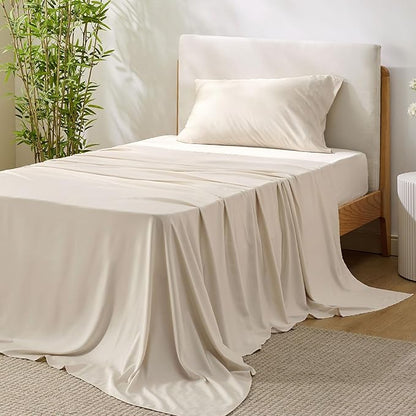 Bedsure Cooling Sheets Twin XL, Rayon Derived from Bamboo, Breathable & Soft by BEDSURE
