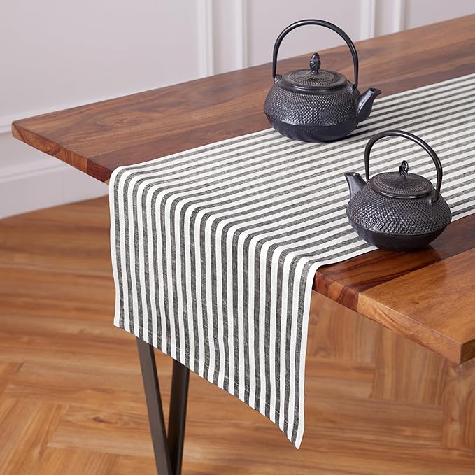 Solino Home Linen Table Runner 120 Inches Long - Image 2