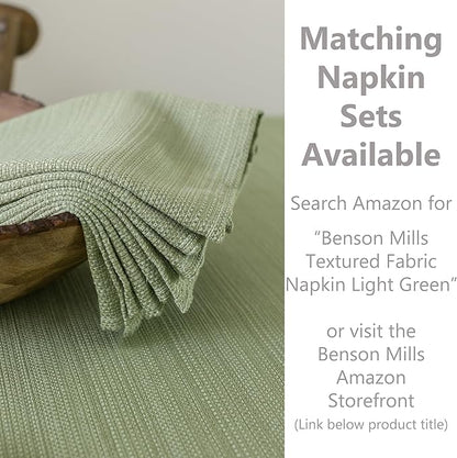Benson Mills Cameron Textured Fabric Table Cloth, - Image 2