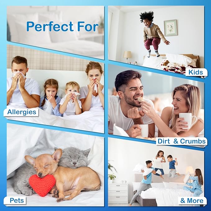National Allergy Premium 100% Cotton Duvet Comforter Protector - Image 4