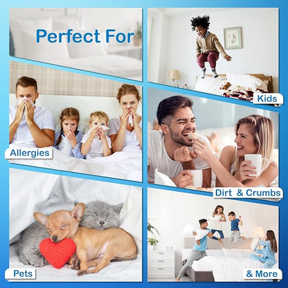 National Allergy Premium 100% Cotton Duvet Comforter Protector - Image 5