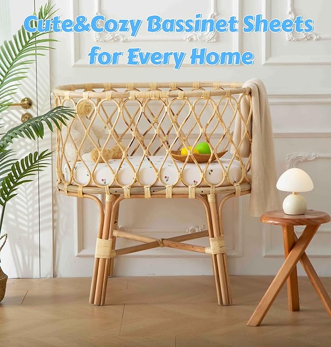 SDY Jersey Cherry Bassinet Sheets - Image 8