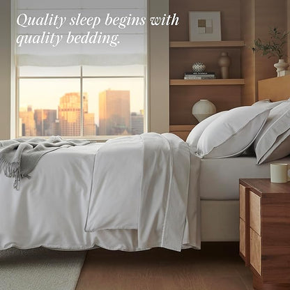 Double Stitch Cotton Tencel Duvet Cover - Image 5