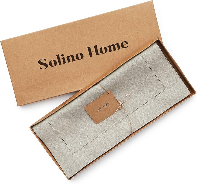 Solino Home Linen Natural Table Runner 108 Inches Long - Image 5