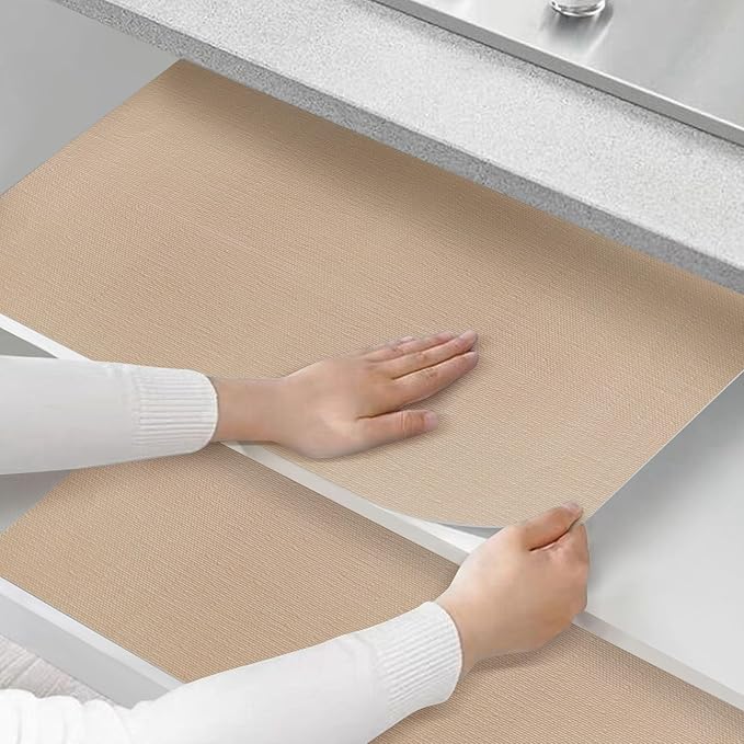 Shelf and Drawer Liner for Kitchen Cabinets Non-Adhesive, Strong Grip Non-Slip - Image 7